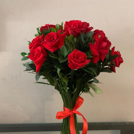 Buque 8 Rosas Nacionais Vermelhas