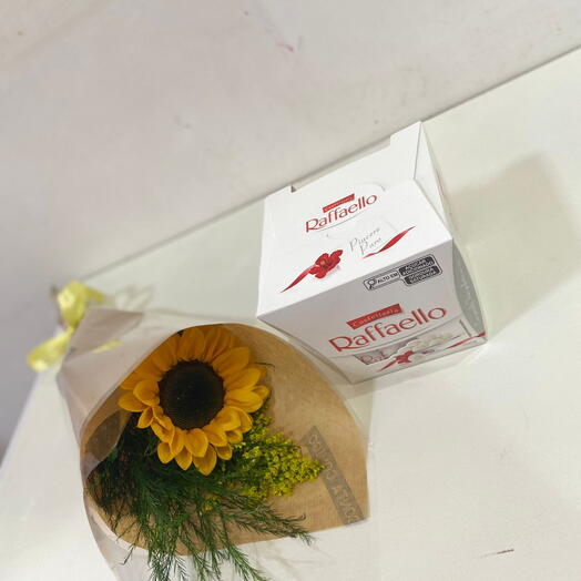 Buque de Girassol no Kraft com Raffaello