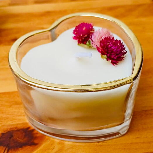 Vela Coração Aromatizada Pitanga Negra