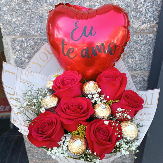 Buquê Doce Paixão em Rosas