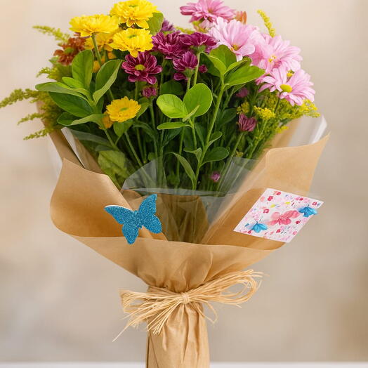 Buquê Flores Campo Coloridas - Trad. 7 - Tam "P"