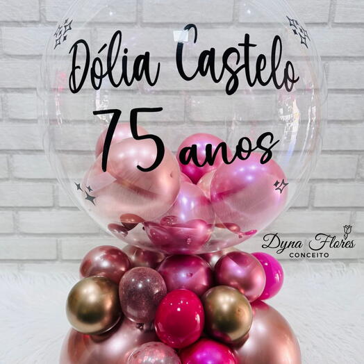 Arranjo de Balões Personalizados de Mesa