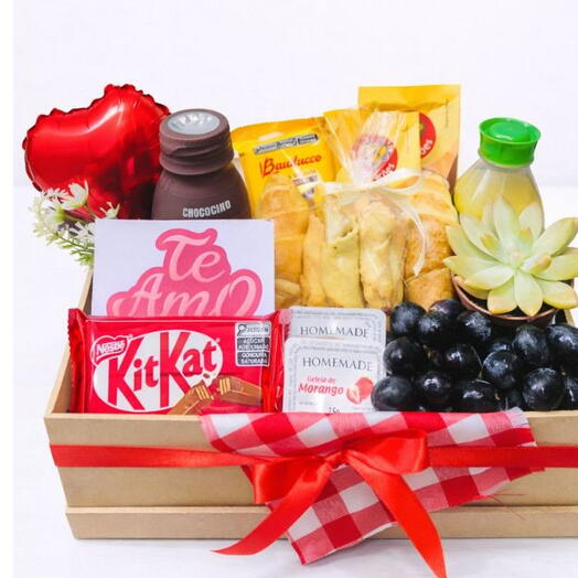 Cesta de Cafe Picnic do Amor