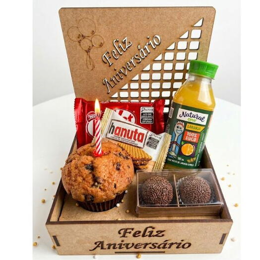 kit de Presente Feliz Aniversario