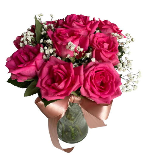 Rosa Pink em Vaso