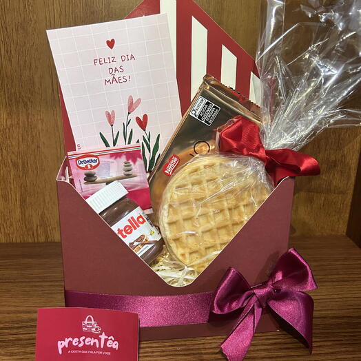 Dia das Mães - Kit para presentear (bordo)