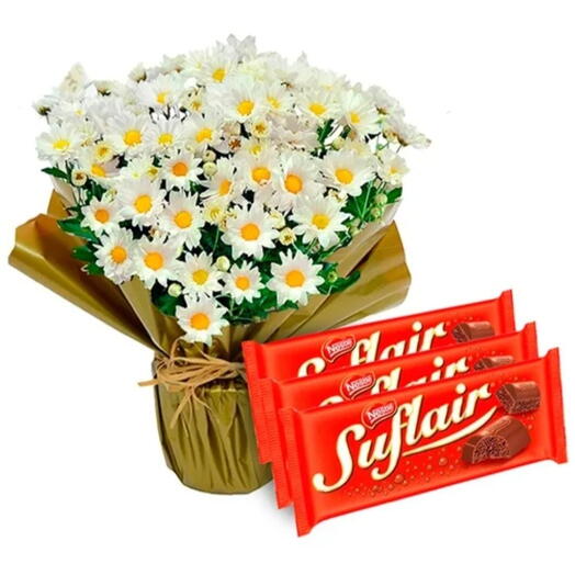 Margaridas Brancas + Chocolates