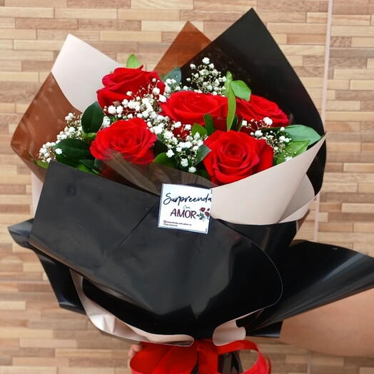 BUQUÊ GRANDE RED DARK