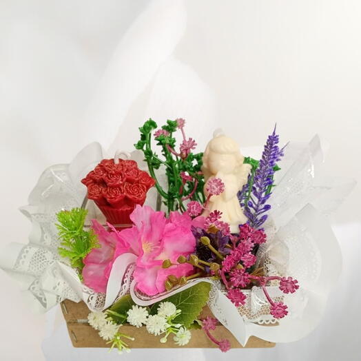 Arranjo Aromatico Buquê e Anjo Me Perdoa