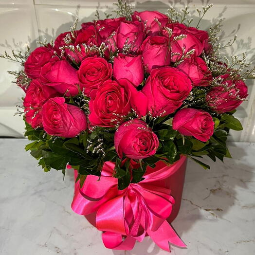 Box Amor em Rosas Pink ou Vermelhas