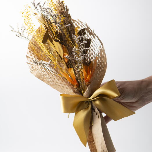 Arranjo de flores secas