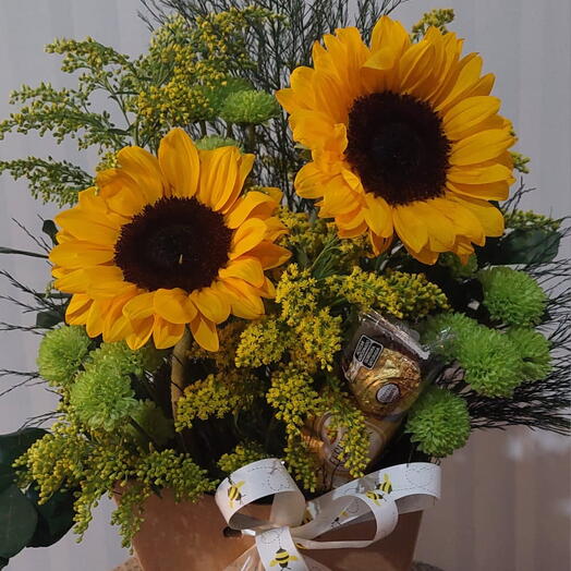 Girassol com Ferrero