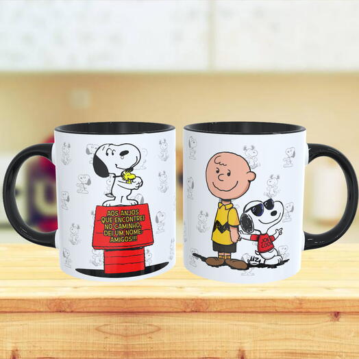 Caneca Snoopy - Anjos Chamados Amigos