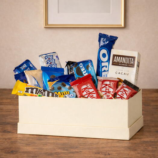 Cesta de Chocolate e Guloseimas | La Floricultura