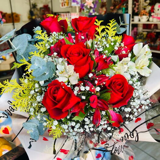 Buquê 6 Rosas