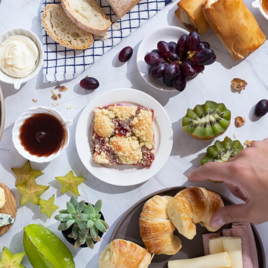 Cesta Cafe Vegetariano Pq. Coração