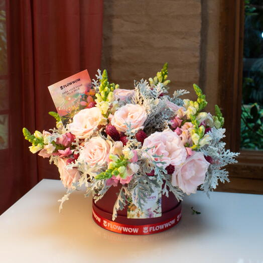 Flores em Caixa Pink