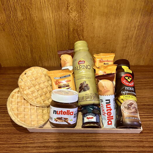 Cesta de cafe da manhã Paraiso do Chocolate