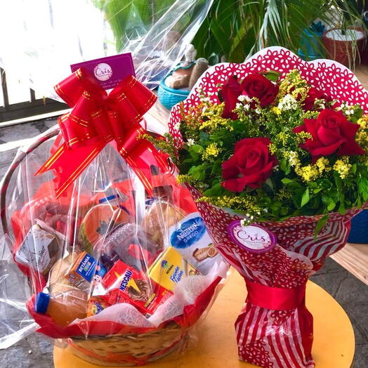 Combo Cafe com Rosas