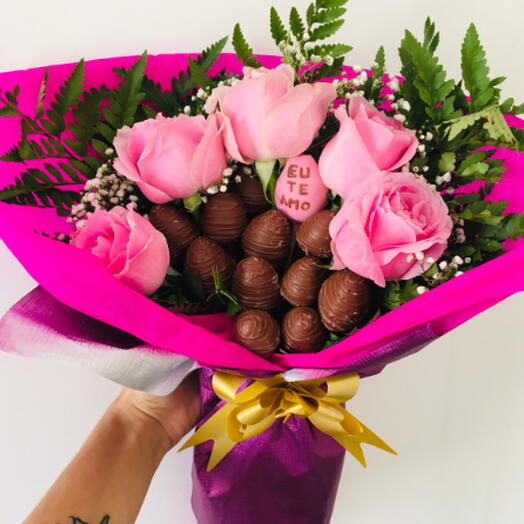 Buquê de Rosas Pink
