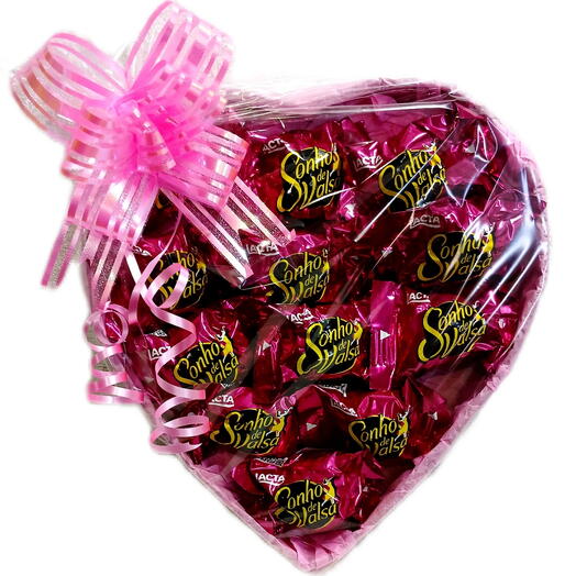 Coração c/12 Bombons Sonho de Valsa