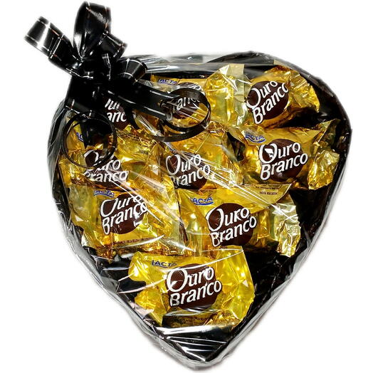 Coração c/9 Bombons Ouro Branco