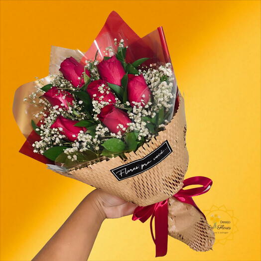 Buquê 07 Rosas -🌷 DIA DAS MÃES