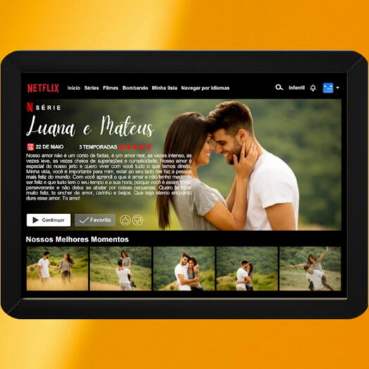 Quadro A4 NETFLIX DO AMOR - Paisagem