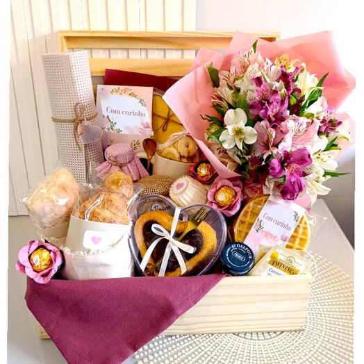 Cesta Premium Cafe da Manhã - Manhã Perfeita