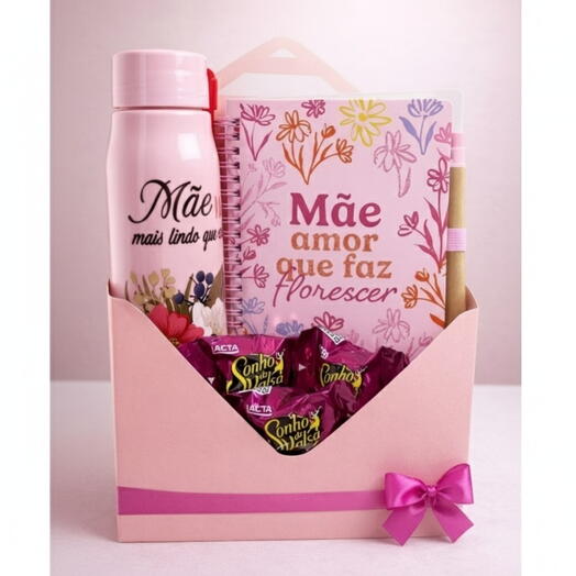 Box Amor em Cada Detalhe com Garrafa e Chocolates