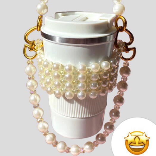 Bolsa de Miçangas Beaded Bag Cupholder