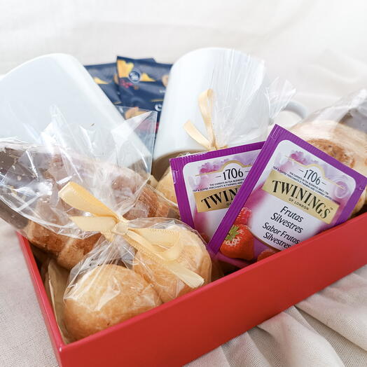 Kit de Cafe da Manha com Caneca Personalizada