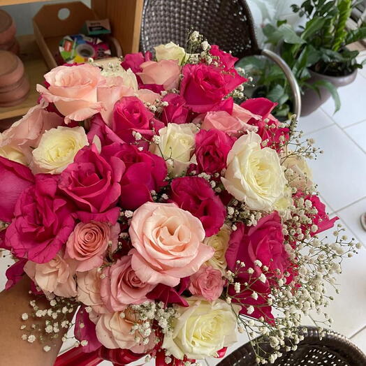 Buquê com 30 Rosas