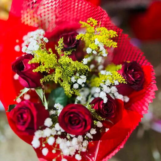 Buquê Amor Intenso - 6 Rosas