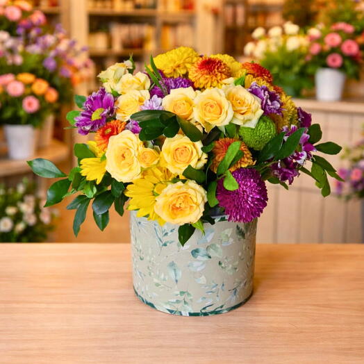 Arranjo com Flores Naturais Variadas