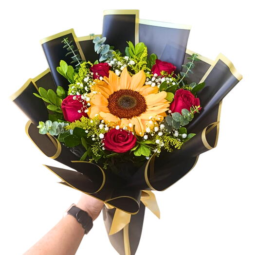 Ramalhete raio de sol vermelho