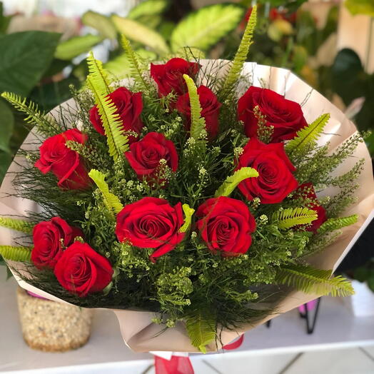 Bouquet 12 Rosas Vermelhas