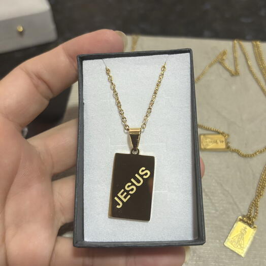 Cordão Aço Dourado Masculino
