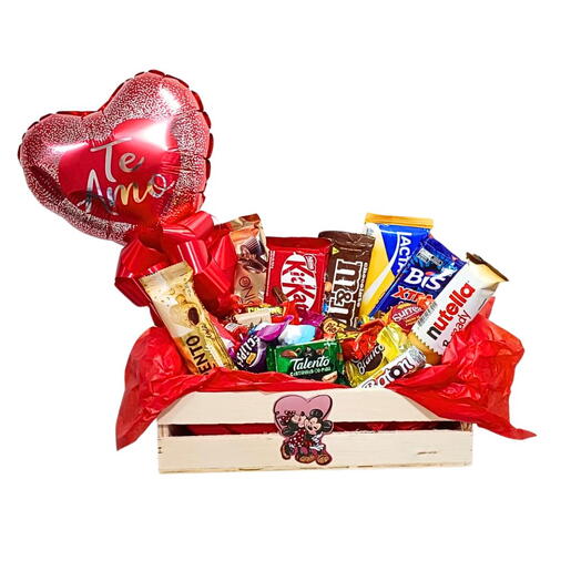 Caixote Ouro de Chocolates