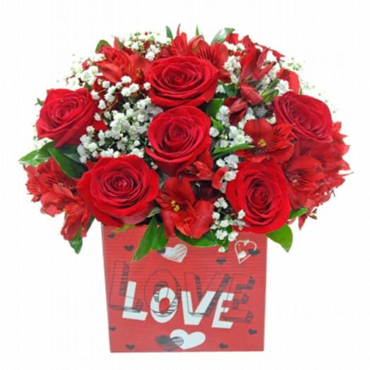 Cesta com flores.lovr