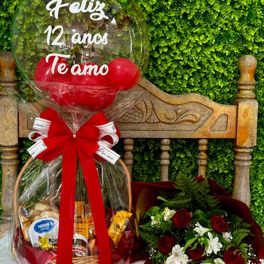 Cafe com Flores e Balão (Escolha Frase do Balão no Chat)