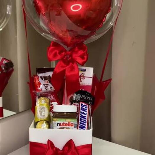 CAIXA CHOCOLATE+BALÃO