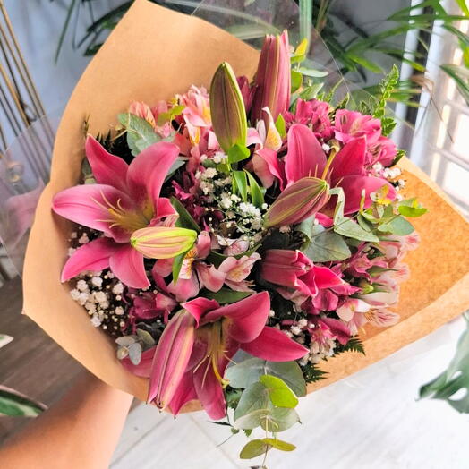 Buquê de Lirio Rosa Pink P