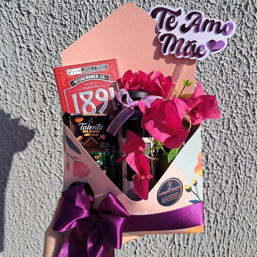 Cesta Envelope Te Amo Mãe