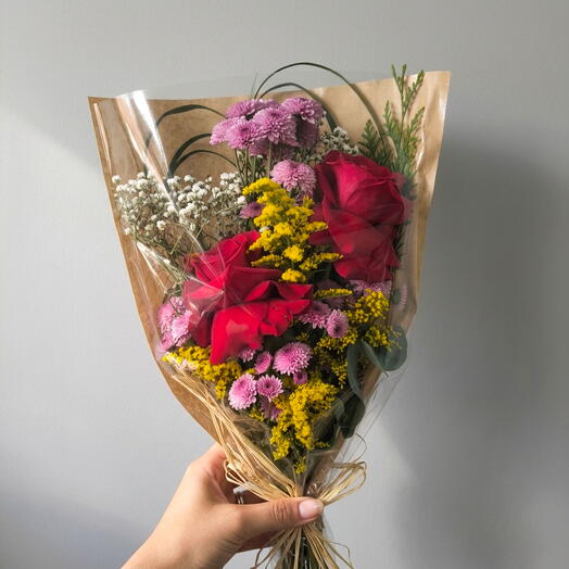Mini Bouquet de Rosas Trabalhadas