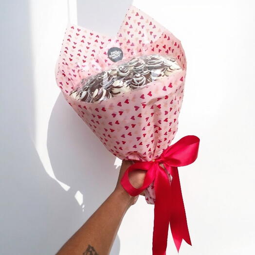 Dia das Mães - Buquê de chocolate com morangos Chamego + kit