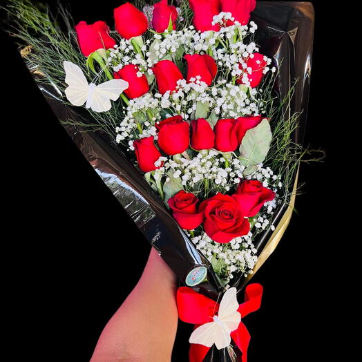 Bouquet Cascata com Borboleta