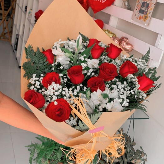 Buque Tradicional c/12 Rosas