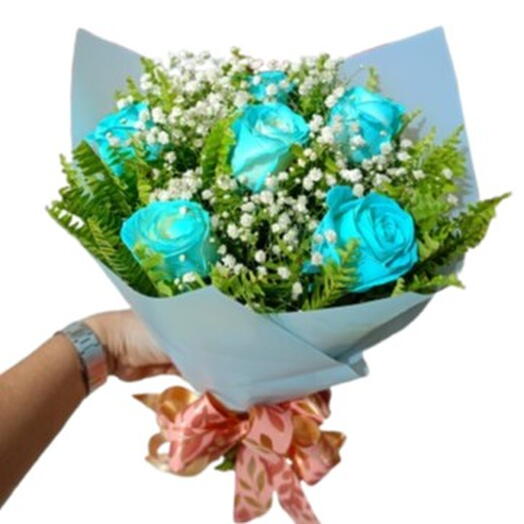 BUQUÊ ROSA AZUIS Nº1