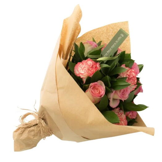 Buquê de Flor Rosa Claro – Brune